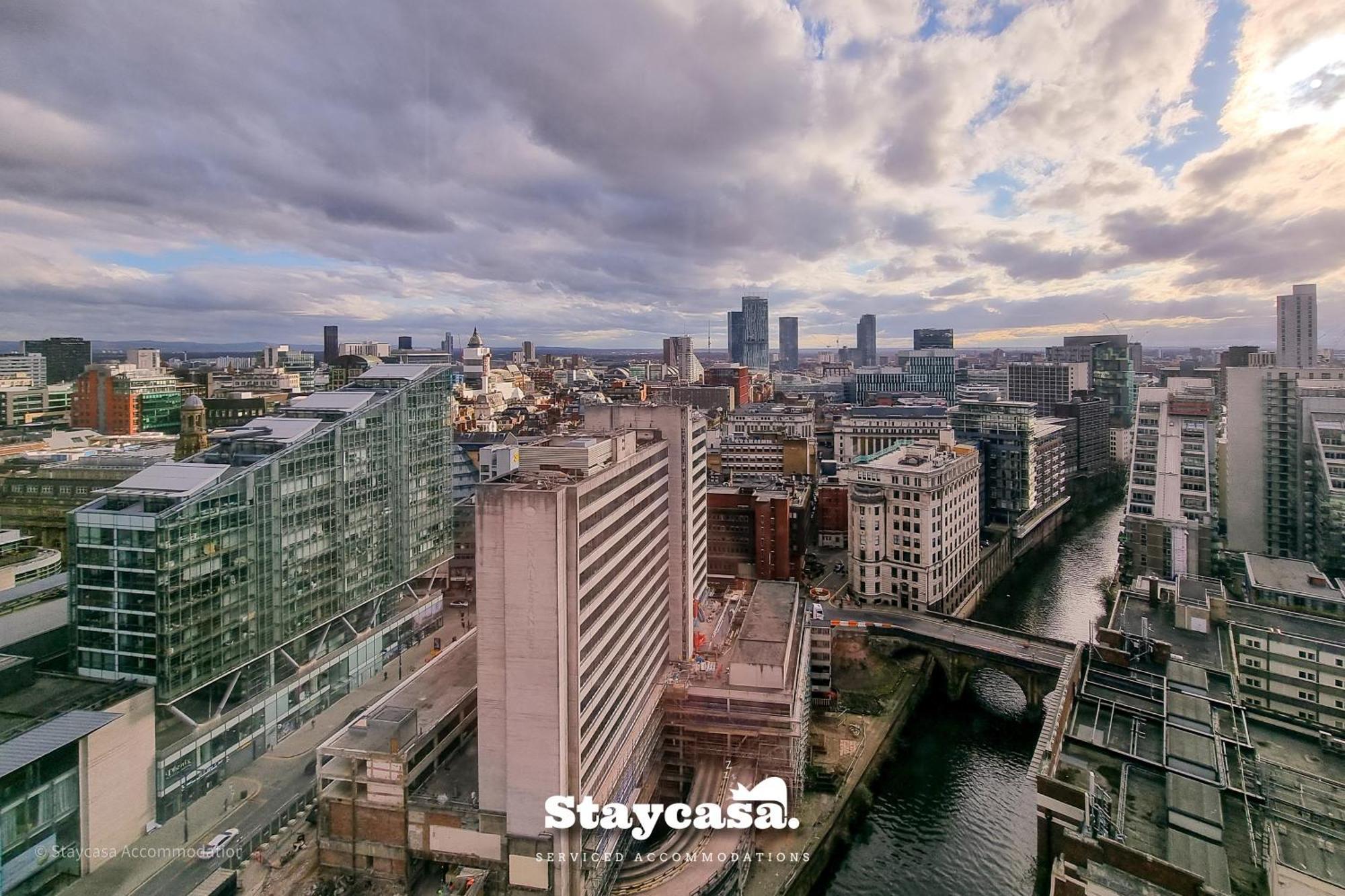 Luxury Penthouse Manchester Skyline 23Rd Floor Buitenkant foto